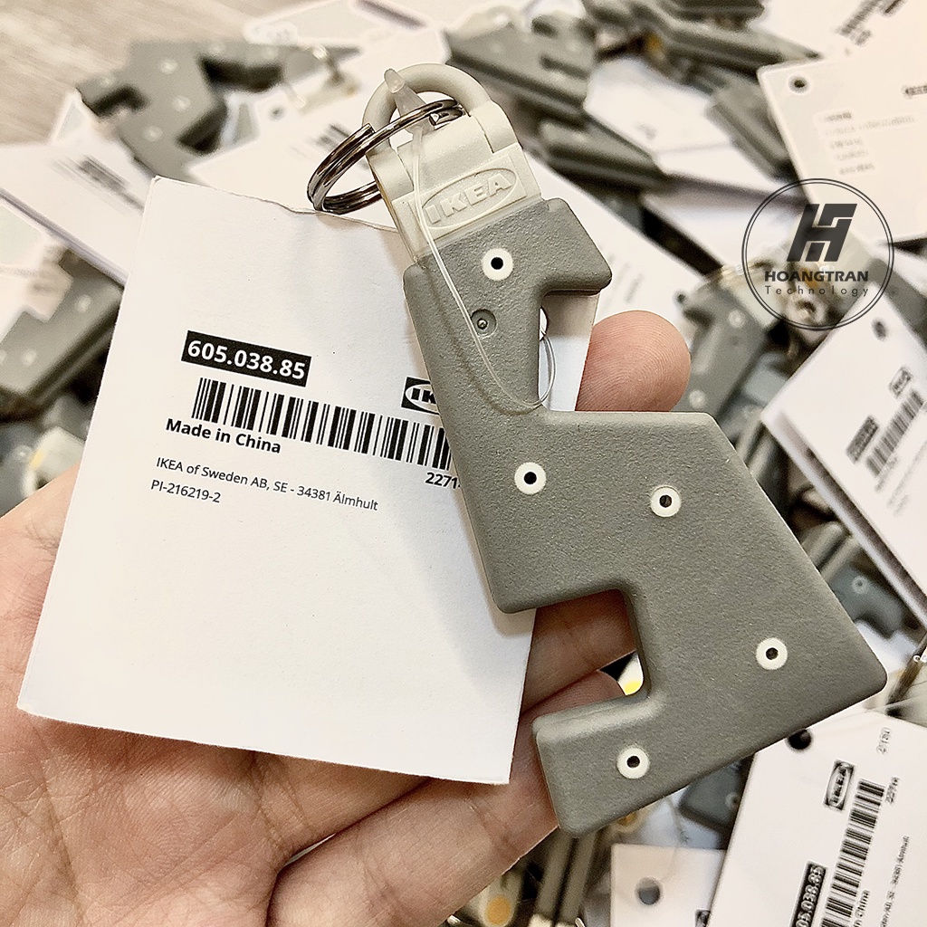 Móc Khóa IKEA 2 Trong 1 Kiêm Giá Đỡ Điện Thoại Siêu Nhỏ Gọn Tiện Lợi