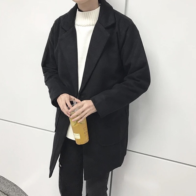 [Hàng Sẵn-Form Rộng] Áo khoác dạ nam, áo blazer dạ nam phong cách Hàn Quốc -AKD02 | BigBuy360 - bigbuy360.vn