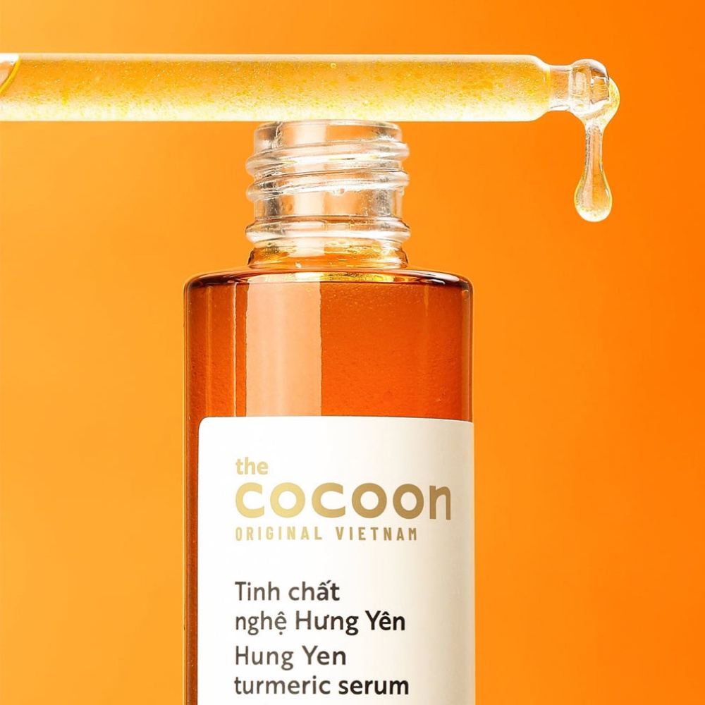 Serum chiết xuất từ nghệ Hưng Yên Cocoon Turmeric Serum 30ml giúp sáng da mờ thâm