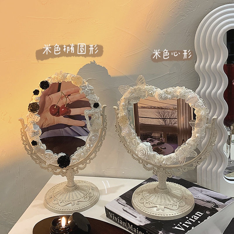 Gương Trang Điểm Để Bàn Thiết Kế Nhỏ Nhắn Di Động Tiện Lợi