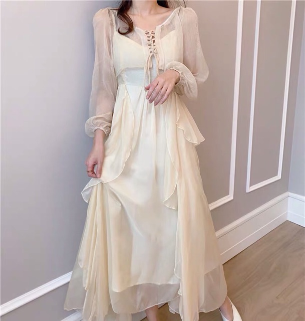 Váy xoè công chúa ulzzang kèm ảnh thật(sẵn s+m) | BigBuy360 - bigbuy360.vn