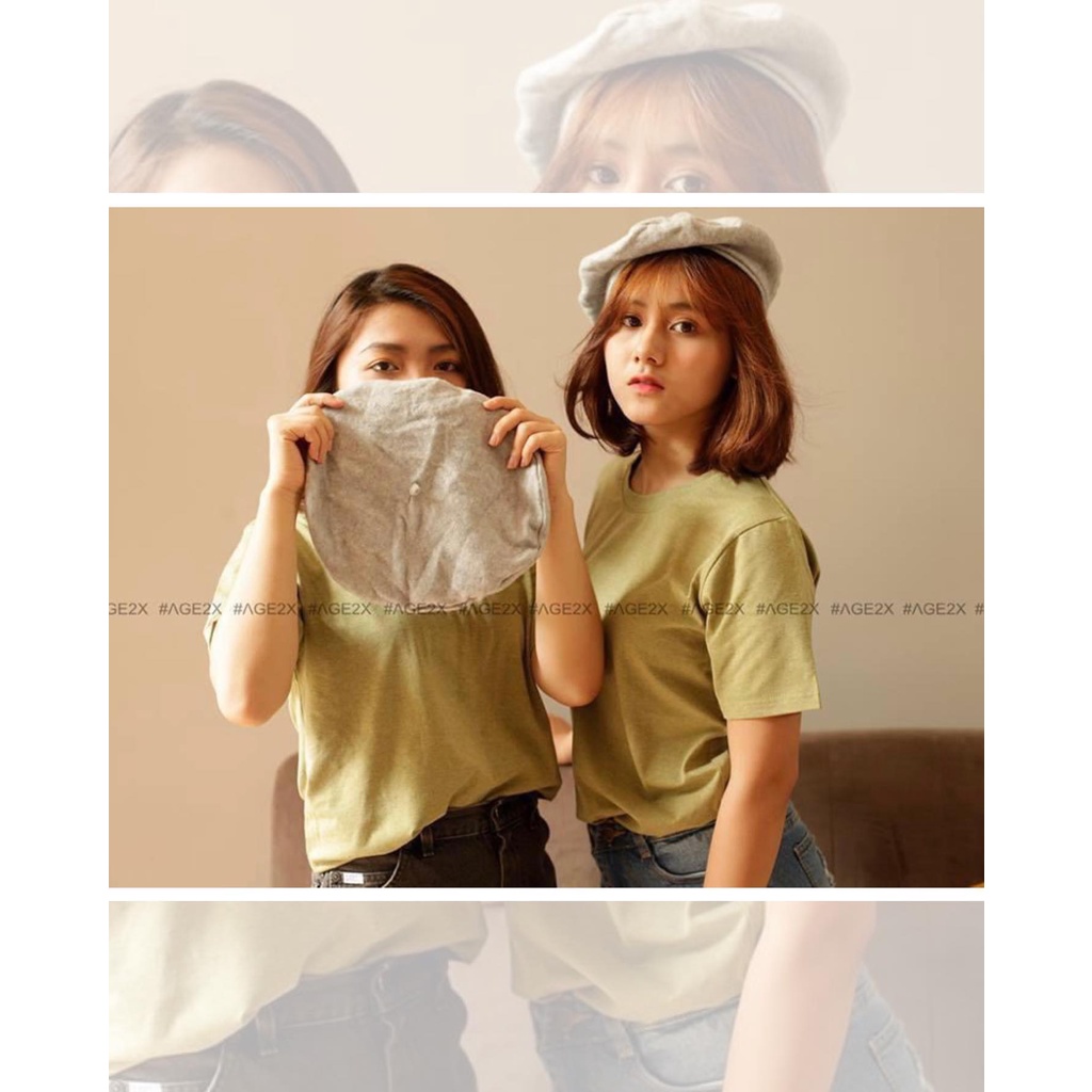 Áo Thun XANH CẢI ĐỐM Unisex Age2x - Hàng VNXK Chất Lượng Cao [Chuyên Sỉ& Lẻ]