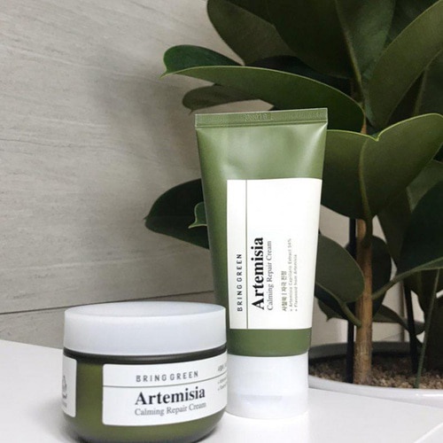 Bring Green Artemisia Calming Repair Cream 75ml 2-for-1 Set K beauty moisturizer for skin