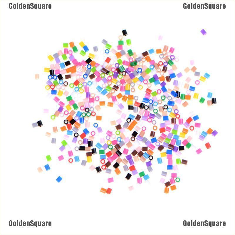 Bộ 500 Hạt Nhựa 2.6mm Nhiều Màu Cho Bé Vui Chơi