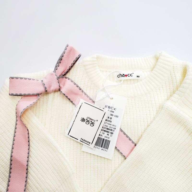 (Video thật) Sét váy len cho bé gái 1-5 tuổi ( Hãng Chao CC Quảng Châu Cao cấp)