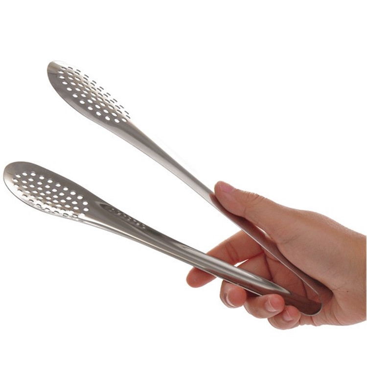 Kẹp gắp thực phẩm bằng thép không gỉ 9 inch dùng khi nướng thịt