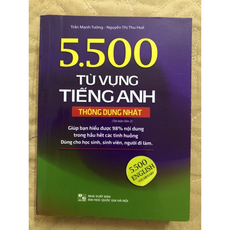 Sách - 5500 từ vựng tiếng anh thông dụng nhất - 3500 từ vựng tiếng anh theo chủ đề ( bản màu)