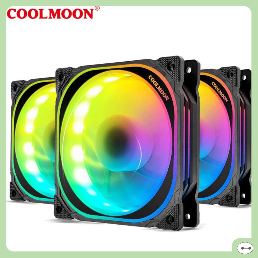 QUẠT LED CASE COOLMOON V12 LED RGB 12CM