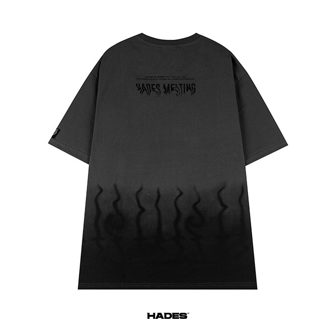 Áo Thun Tay Lỡ Unisex FLAME GRADIENT 100% Cotton - HADES Brand Chính Hãng