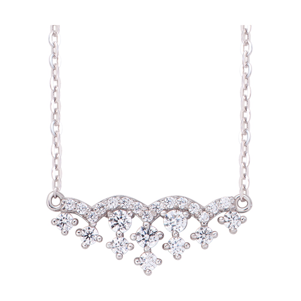 Dây cổ Bạc đính đá CZ PNJSilver XMXMK000069
