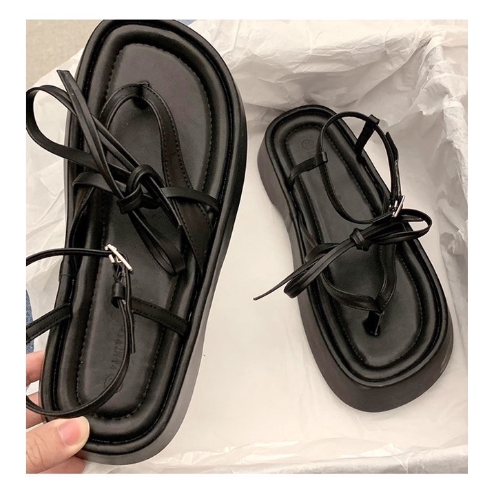 Sandal nữ đế bánh mì tôn dáng phong cách ulazzang