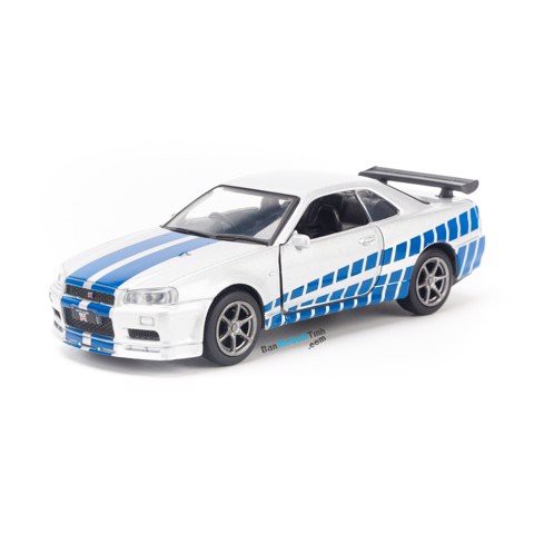 Mô hình xe Nissan Skyline R34 GT-R 1:36 Jackiekim