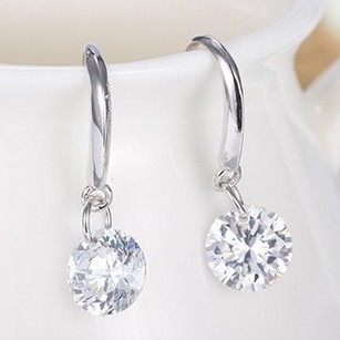 Khuyên tai đá trang sức phụ kiện nam nữ phong cách Hàn Quốc bông tai dễ thương Unisex titan không gỉ