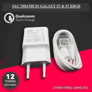 {Hot!!!} Cốc Sạc Nhanh Samsung Galaxy S7, S7 Edge Chính Hãng - Tặng Cáp Sạc Micro