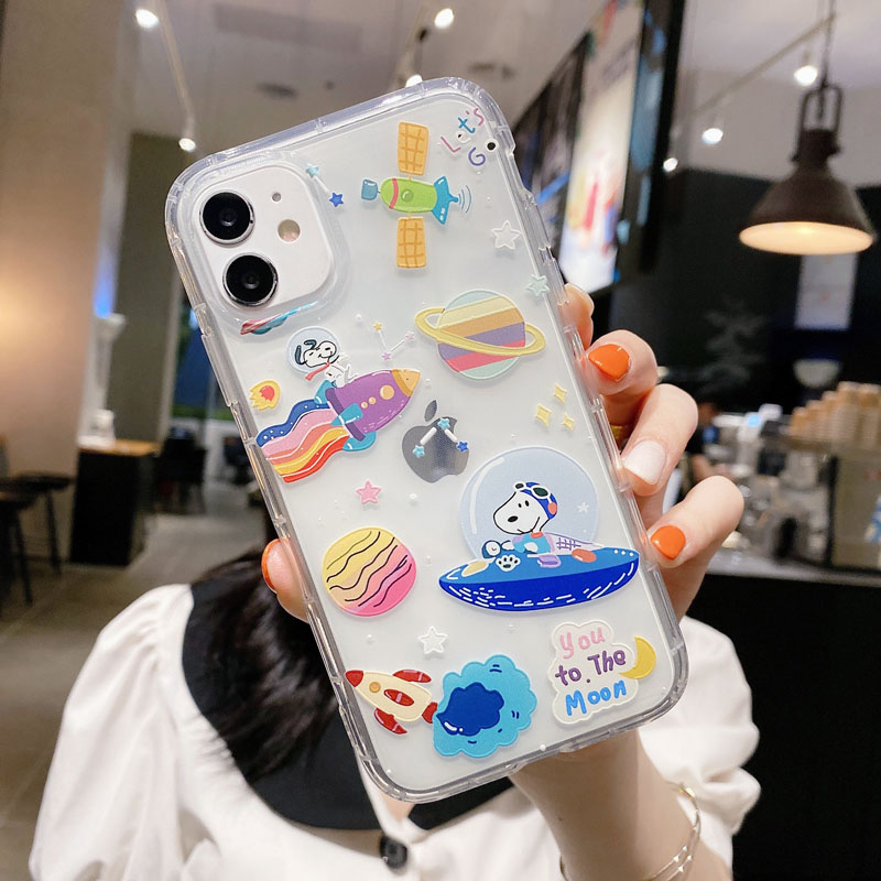 Ốp điện thoại chống trượt mềm hình chó Snoopy cho SAMSUNG GALAXY NOTE 10 S10 LITE J7 J2 PRIME A7 2018 G530