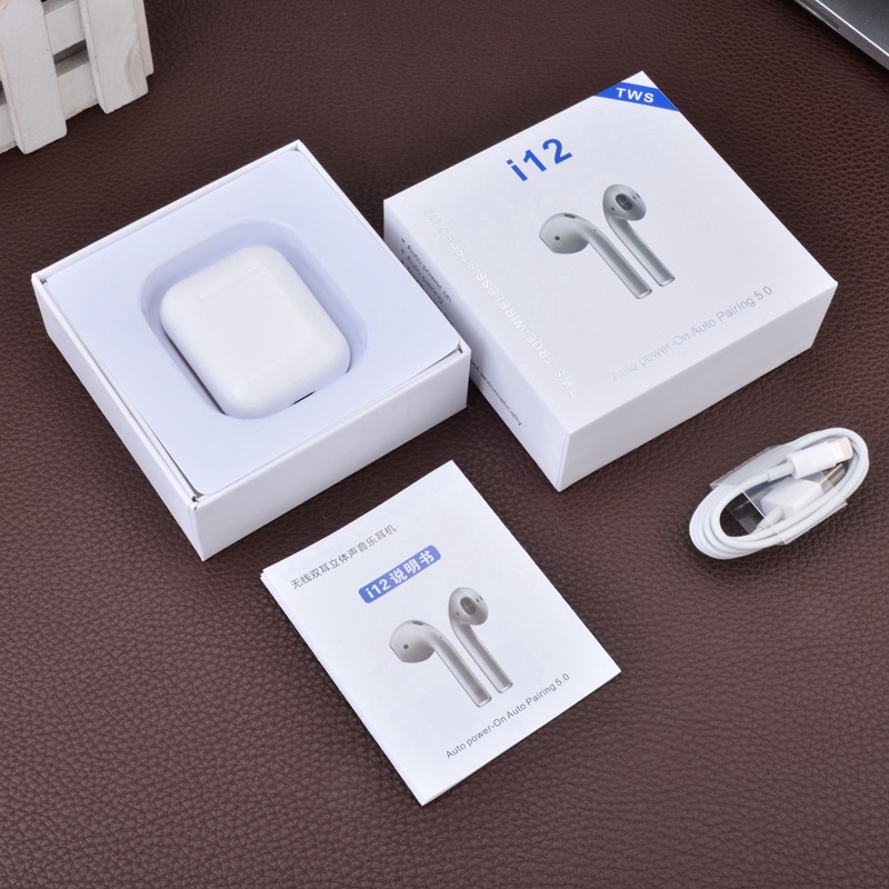 Tai nghe không dây bluetooth 5.0 chống trượt tiện dụng cho i10/i20/30/60/80 kèm phụ kiện