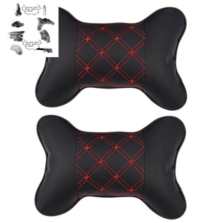Bộ 2 gối tựa đầu và cổ bằng da PP cotton dùng trong xe hơi