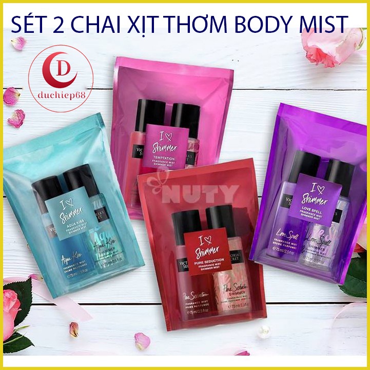 [FREE SHIP] Combo 2 chai xịt thơm toàn thân 75ml Victoria's secret