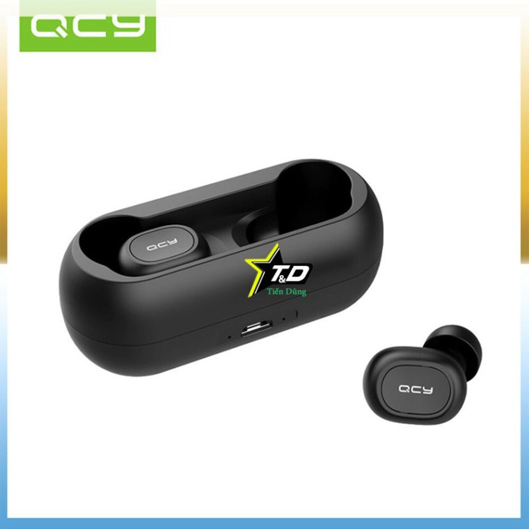 Tai nghe bluetooth QCY T1C kiểu tai nghe thể thao kết nối không dây- Tai nghe QCY T1 có đốc sạc kèm ♥️♥️