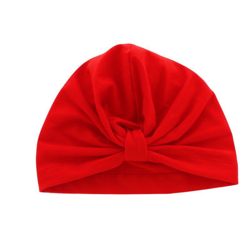 Mũ turban, mũ băng đô cotton kèm nơ dễ thương cho bé gái, nhiều màu lựa chọn - MU10