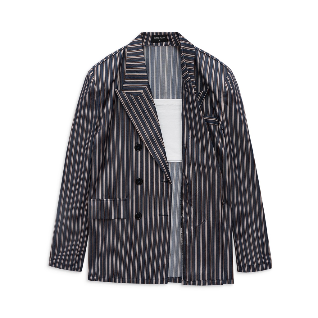 Set Nữ Quần Short + Áo Blazer  6 Nút , Chất Vải Kate , WSD000114,SOMEHOW