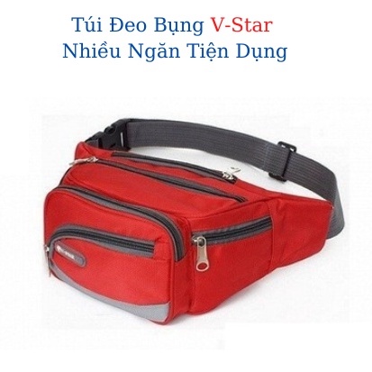 Túi Đeo Bụng Cao Cấp Vstar, Túi Đeo Hông Bao Tử Đeo Chéo Nhiều Ngăn Chống Nước