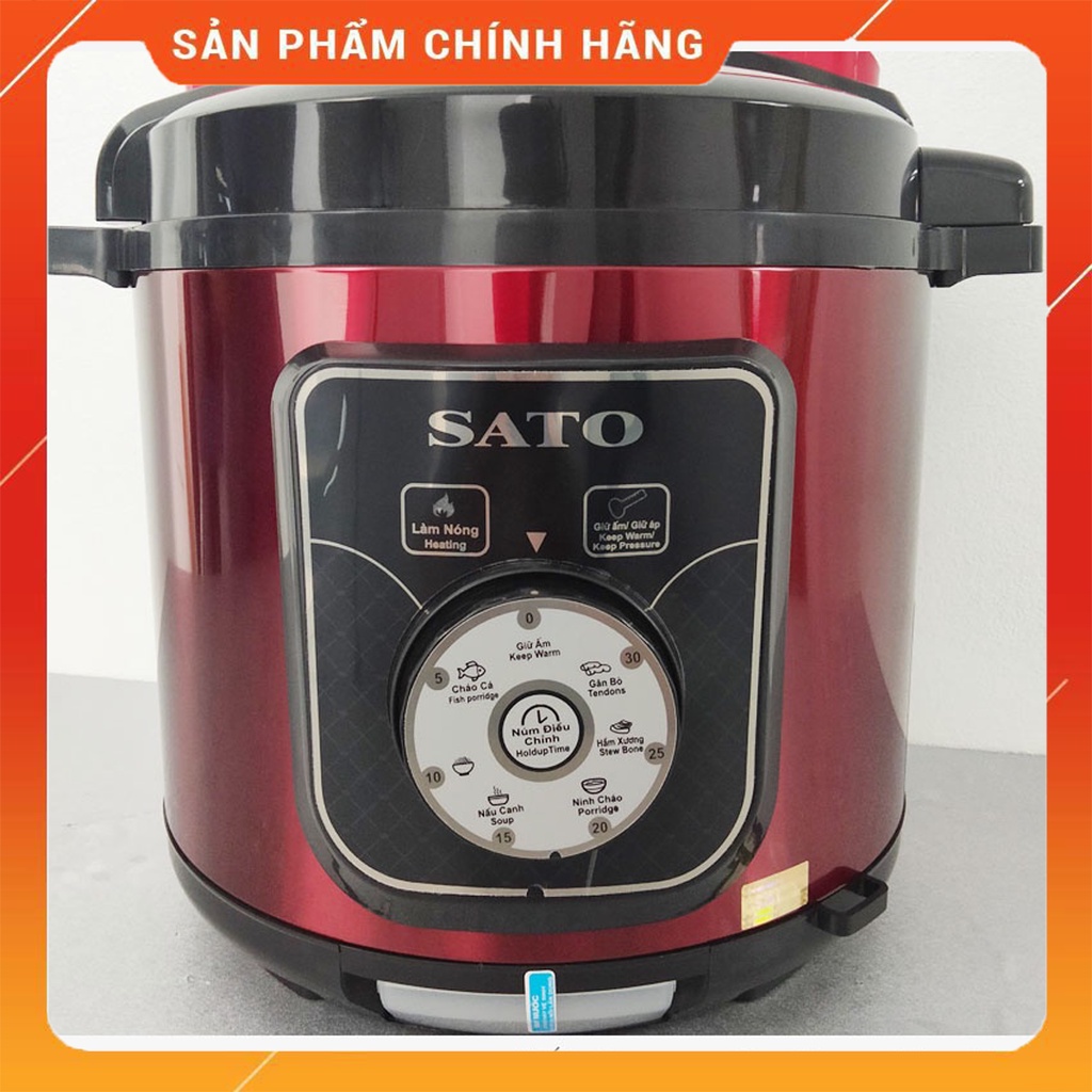 Nồi Áp Suất Đa Năng SATO 6AS011 6.0L, Thiết Kế Sang Trọng, Công Nghệ Nhật Bản