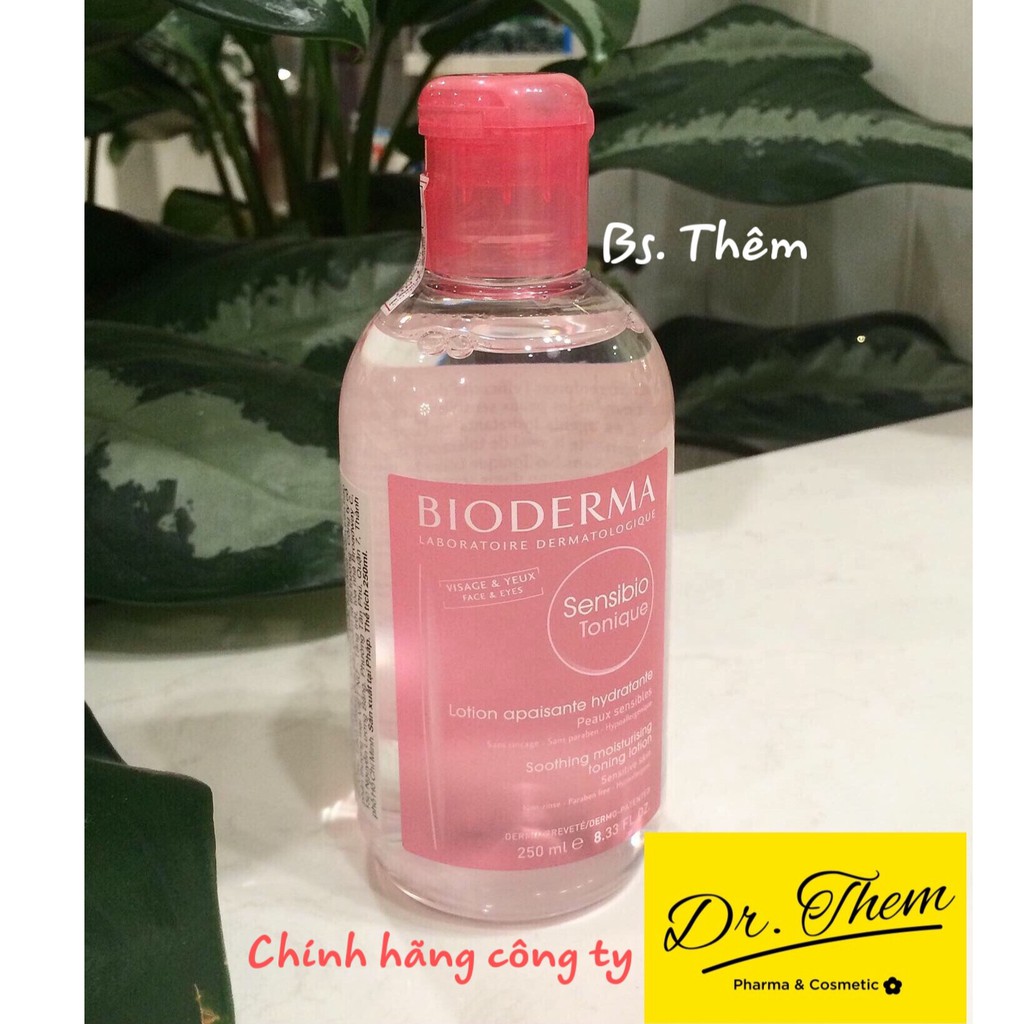 ✅[CHÍNH HÃNG] [CÓ TEM] Nước Hoa Hồng Bioderma Cho Da Nhạy Cảm Sensibio Tonique 250ml - Toner. ROSESHOP VIETNAM SP47