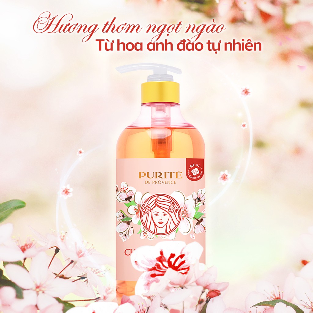 Combo 2 Sữa Tắm Thiên Nhiên Hoa Anh Đào Purité 850ml + 250ml | BigBuy360 - bigbuy360.vn