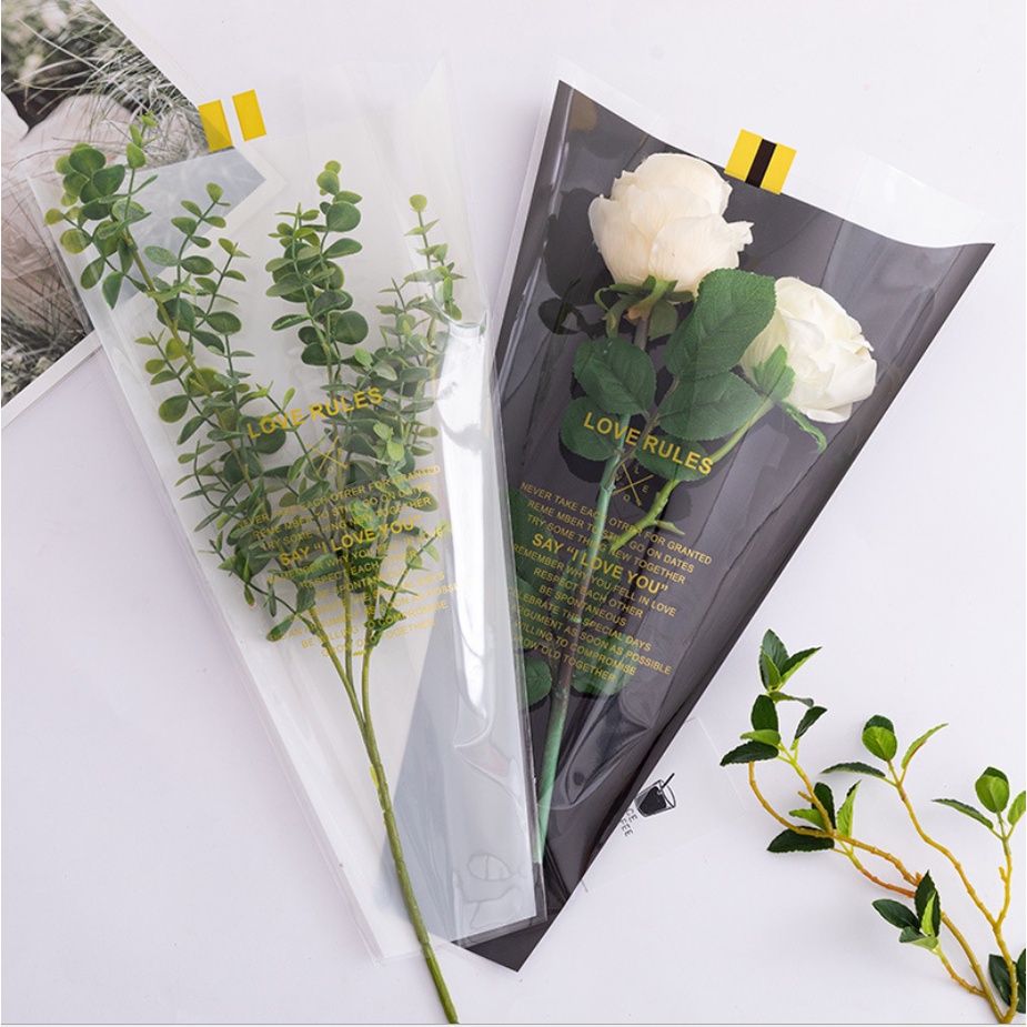 Set 10 Túi Trong Suốt Đựng Hoa Chống Thấm Nước