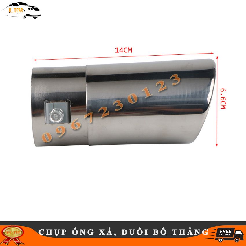 Chụp Ống Xả Bô Ô TÔ Inox 304 Cong Và Thẳng Trang Trí Xe Hơi