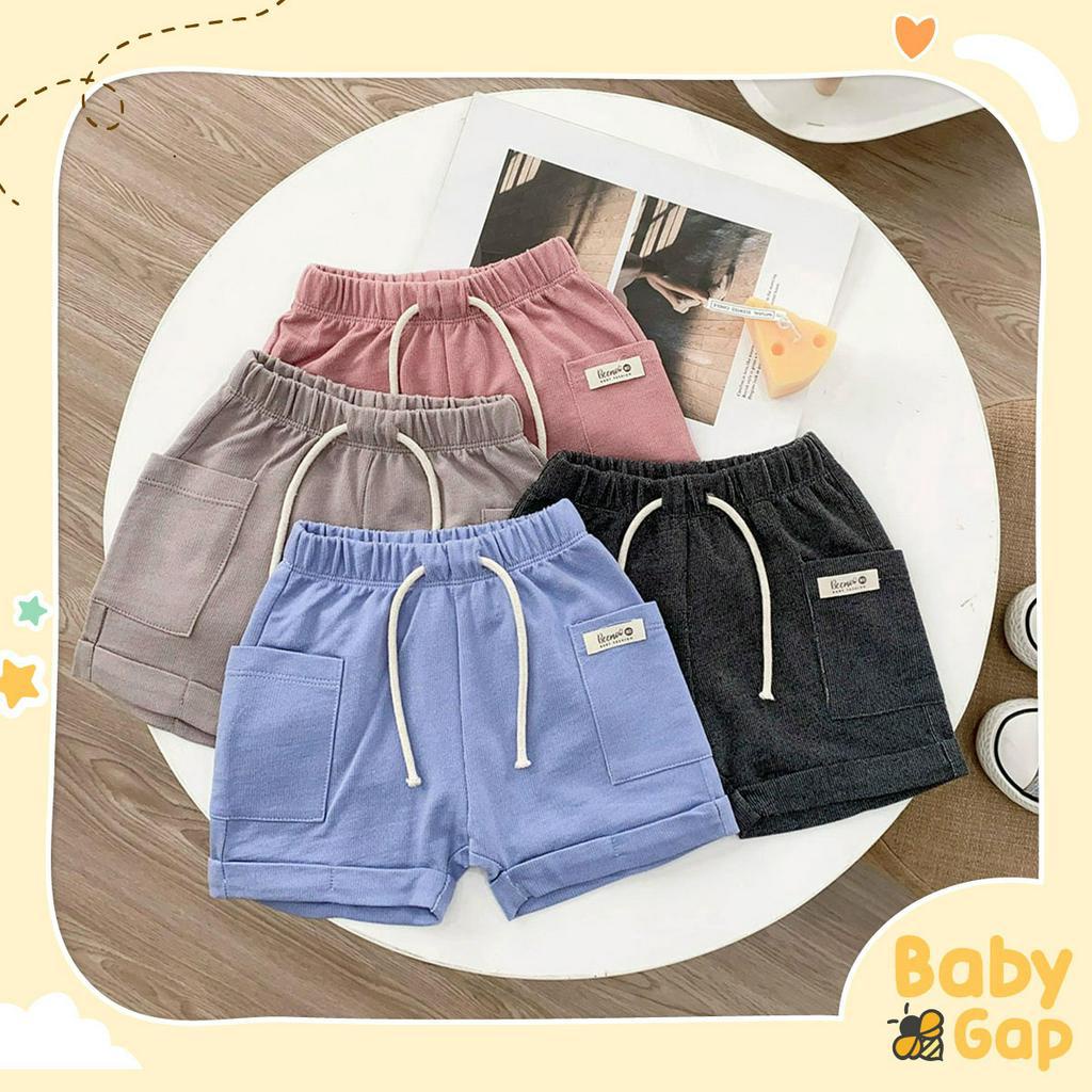 Quần đùi bé trai Beemo túi 2 bên chất cotton thoáng mát, co dãn - Thời trang trẻ em - Baby Gap