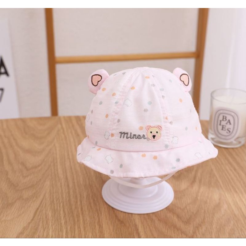 Mũ vành tròn gấu