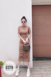 Bigsize Đầm thun body D379