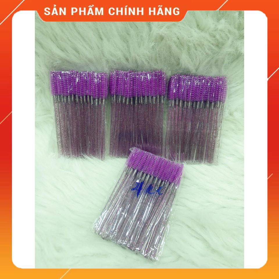 set 5 cây Cọ Chải Mi tím trong suốt đáng yêu