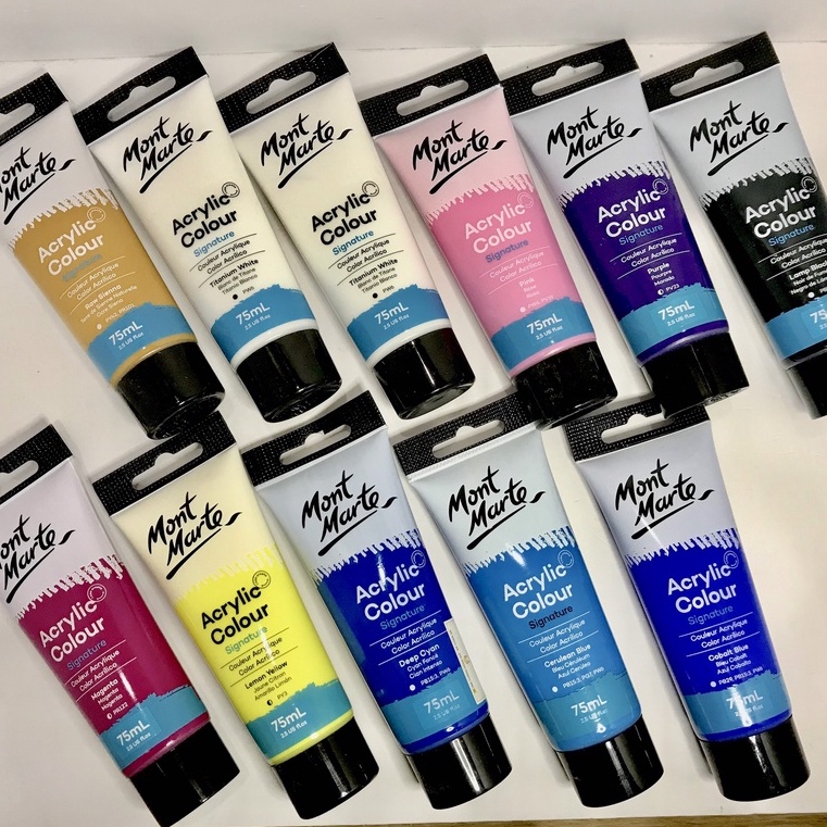 Màu Acrylic Mont Marte Signature - 75ml - tuýp lẻ