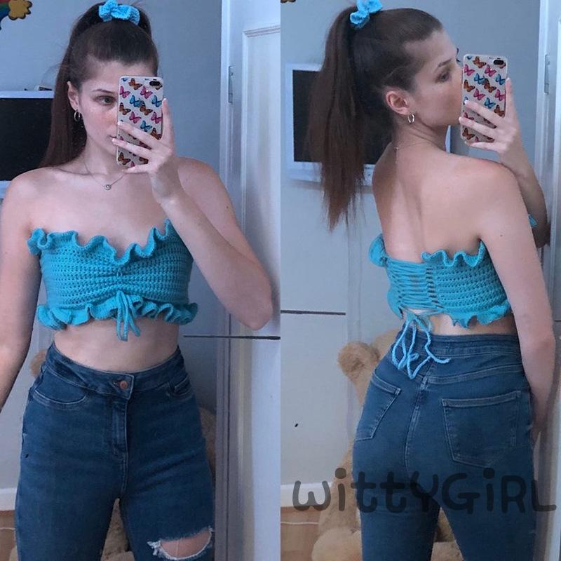 Áo ống màu sắc thời trang mùa hè cho nữ