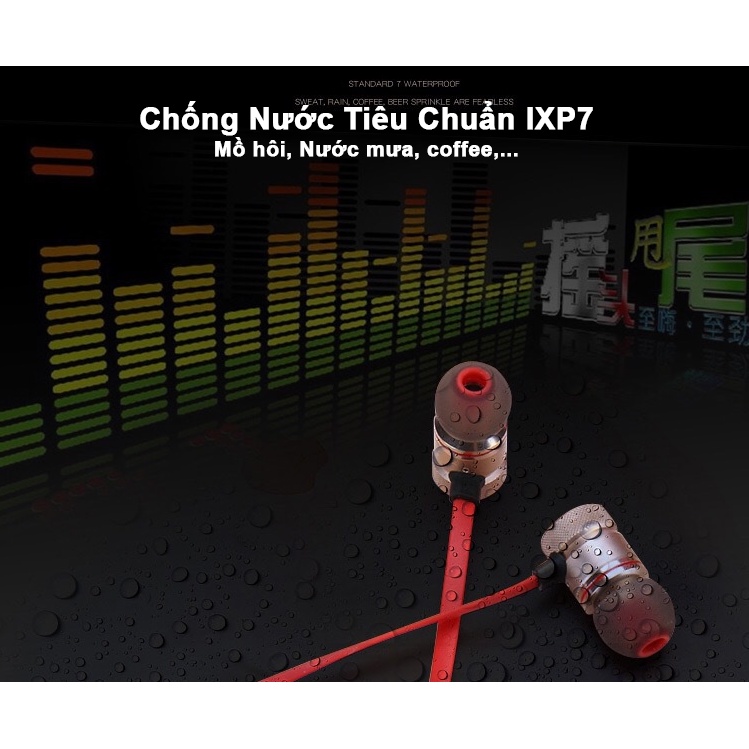 Tai Nghe Bluetooth Không Dây XT6 Dây Nối 2 Tai Thể Thao 5.0 Tai Nghe Chất Lượng Cao Bảo Hành 12TH - BENTEX