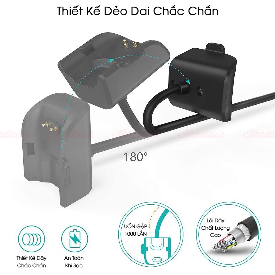 Dây Cáp Sạc Đồng Hồ Thông Minh Samsung Galaxy Fit 2 Fit2 Loại Dài 100Cm Sm R220