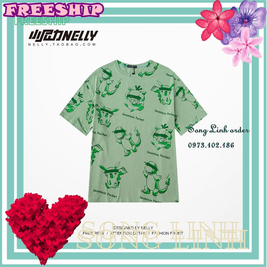 Áo thun cộc tay Nelly -Heybig mẫu SEAMLESS POKET