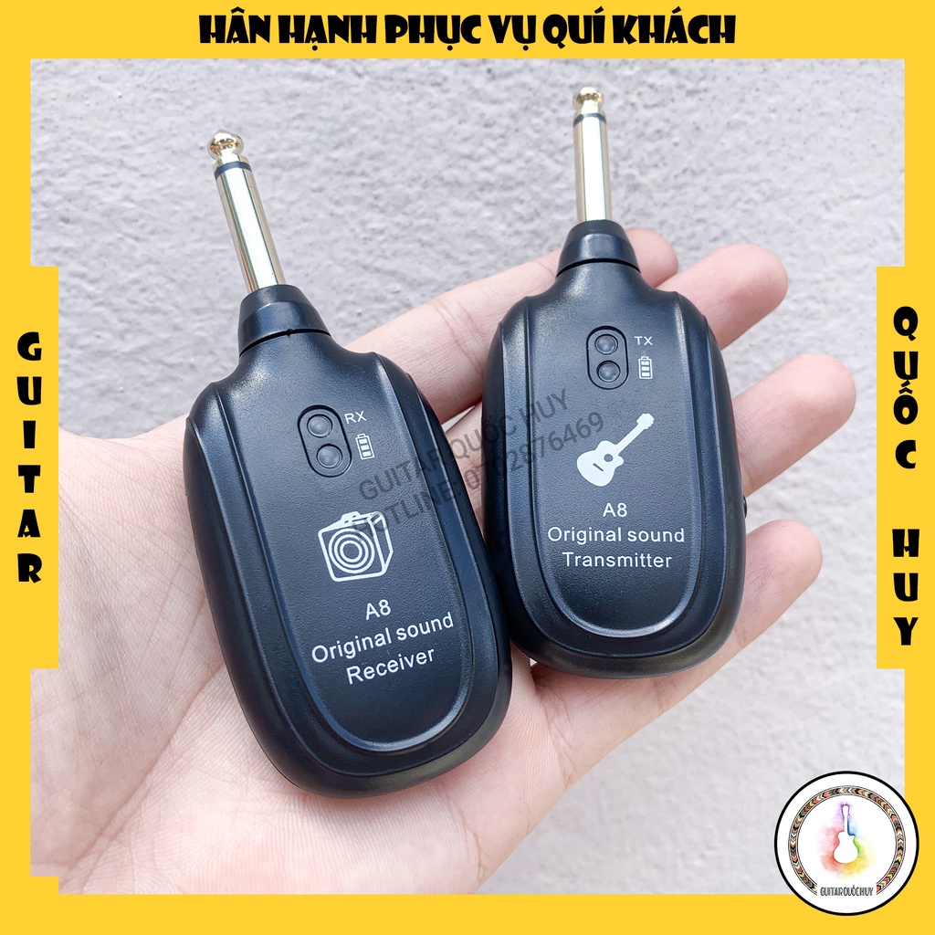 Thiết bị kết nối đàn Guitar và loa không dây A8