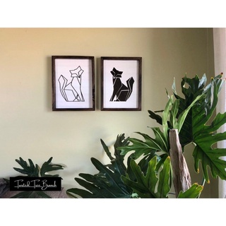 Tranh gỗ nghệ thuật - Fox - Decor trang trí treo tường