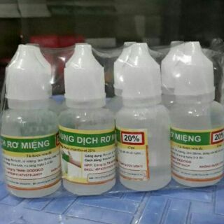 Set 10 chai Dung dịch rơ miệng và làm slime