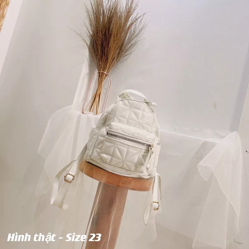 Balo Nữ Thời Trang, Balo Mini ô trám da mềm siêu hot phong cách Hàn Quốc Giá Rẻ Chất Lượng TX49