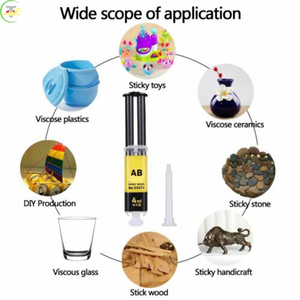 Keo Dán Nhựa Epoxy Ab 25/4Ml Dùng Để Sửa Chữa Đồ Gốm Sứ Thủy Tinh