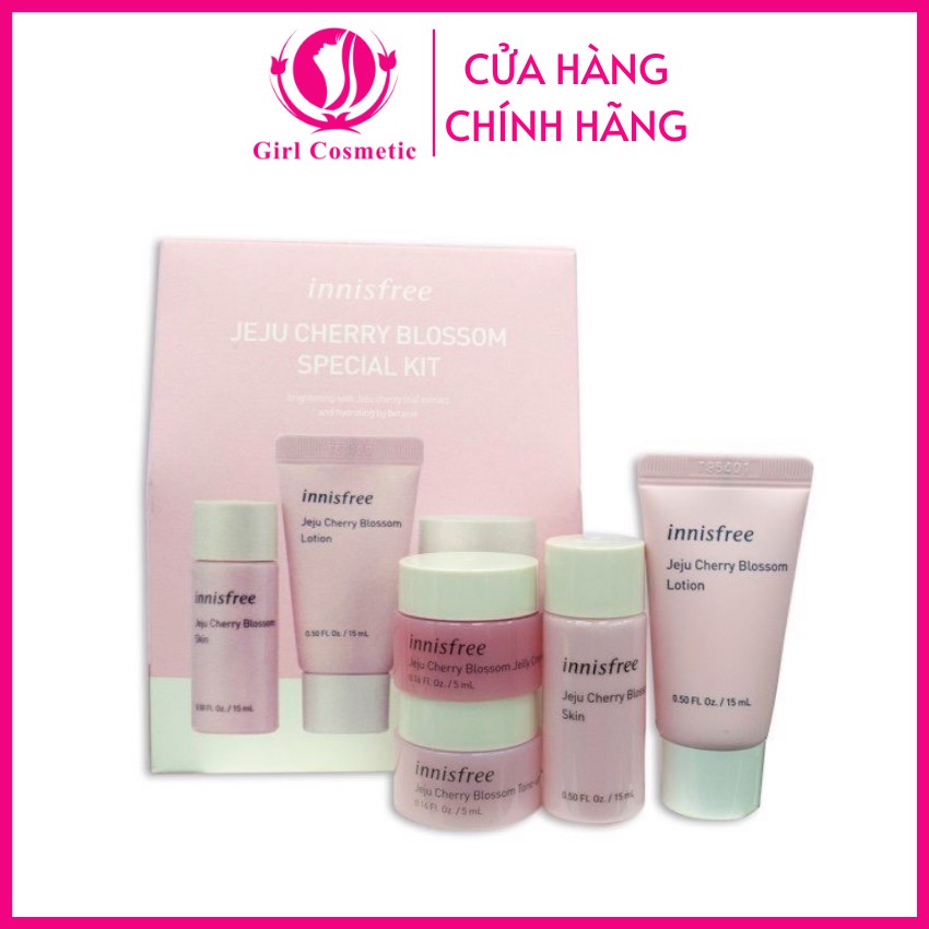 Bộ dưỡng da hoa anh đào mini Innisfree Jeju Cherry Blossom Speacial Kit mới 2020