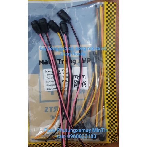 Đui bóng báo số và bóng mo lắp xe wave