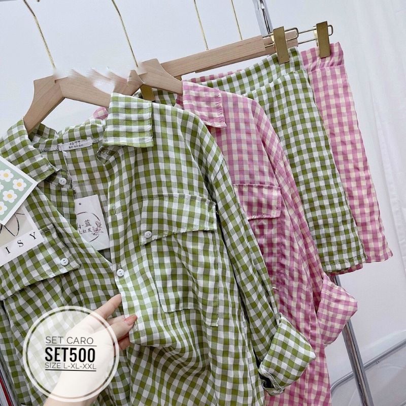 Set big size caro siêu đáng yêu từ 60kg-90kg