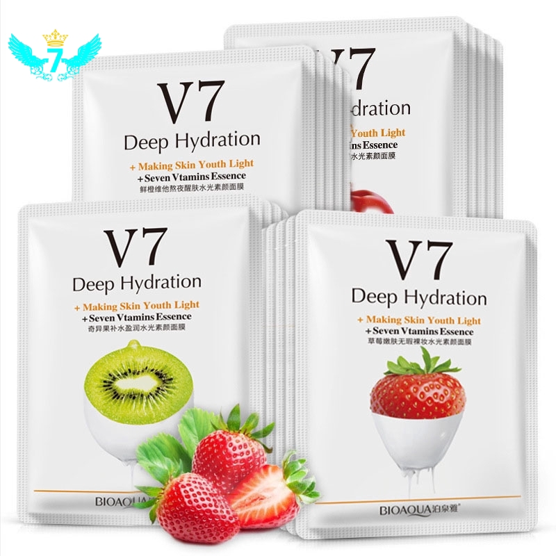 Mặt nạ Bioaqua CEP V7 Toning Youth dưỡng ẩm cho da giải độc tố