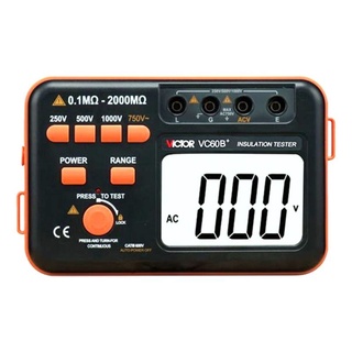 Đồng hồ đo điện trở cách điện victor vc-60b+